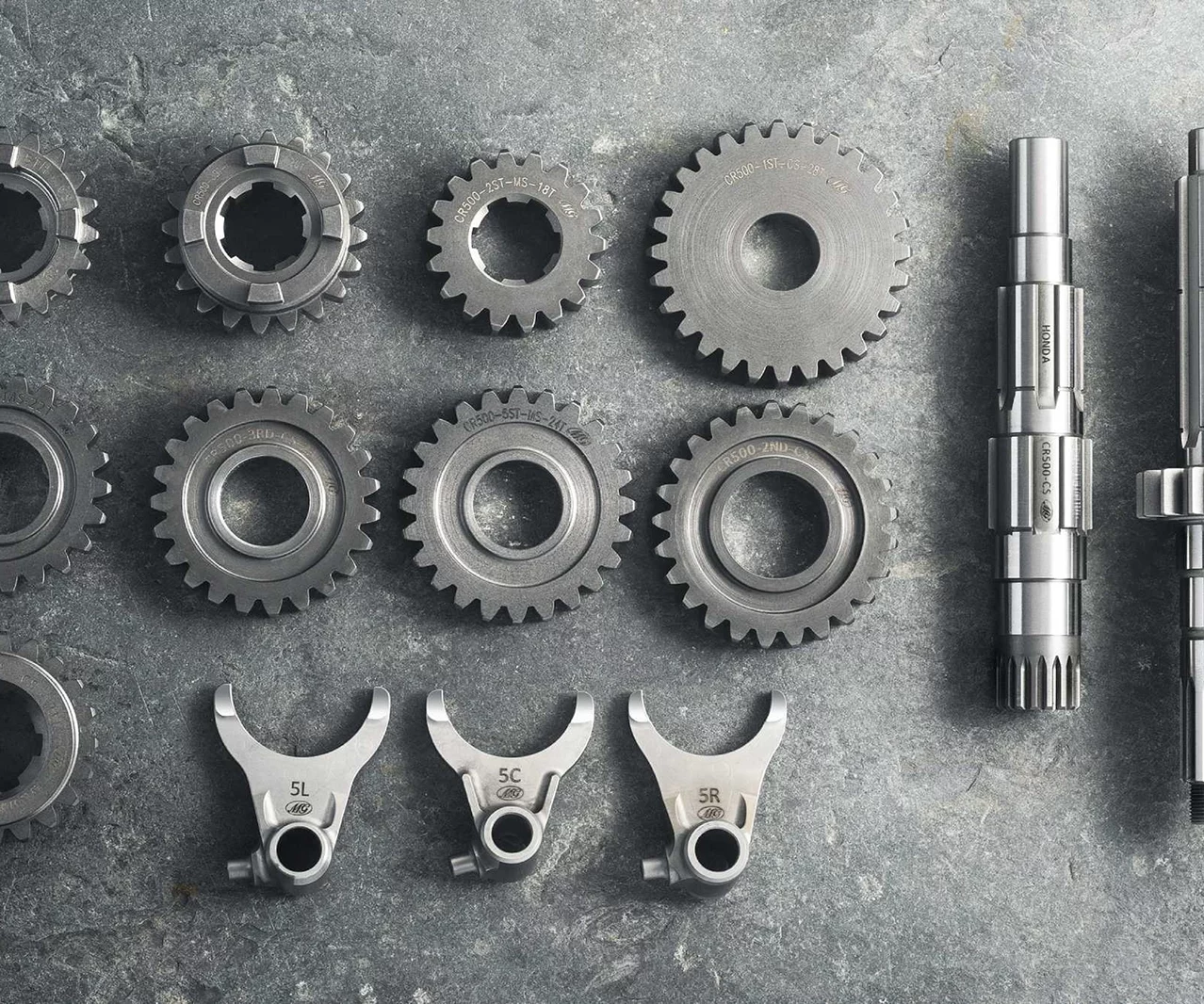 CR500 complete transmission and forks